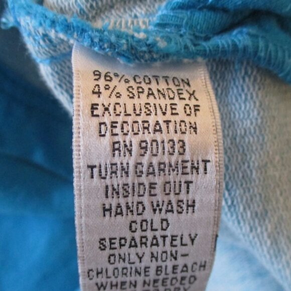 Quacker Factory DreamJeannes Zip Up Jacket w/ Rhinestone Spray Size Large w/Hood - Picture 5 of 7